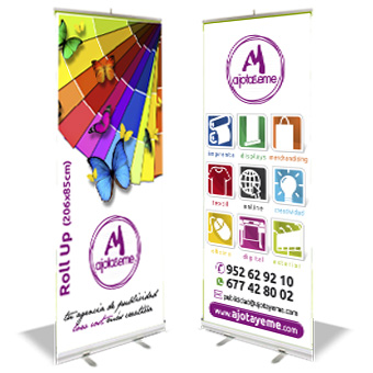 Roll Up 205x86 con expositor enrollable